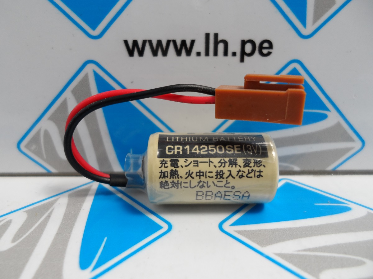 CR14250SE-JAE COMP-325      Batería Lithium con conector 3V, 850mAh